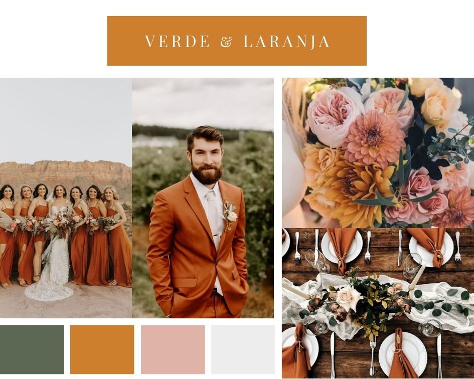 Paleta de cores para casamento